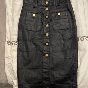 Seven for all Mankind black pencil skirt